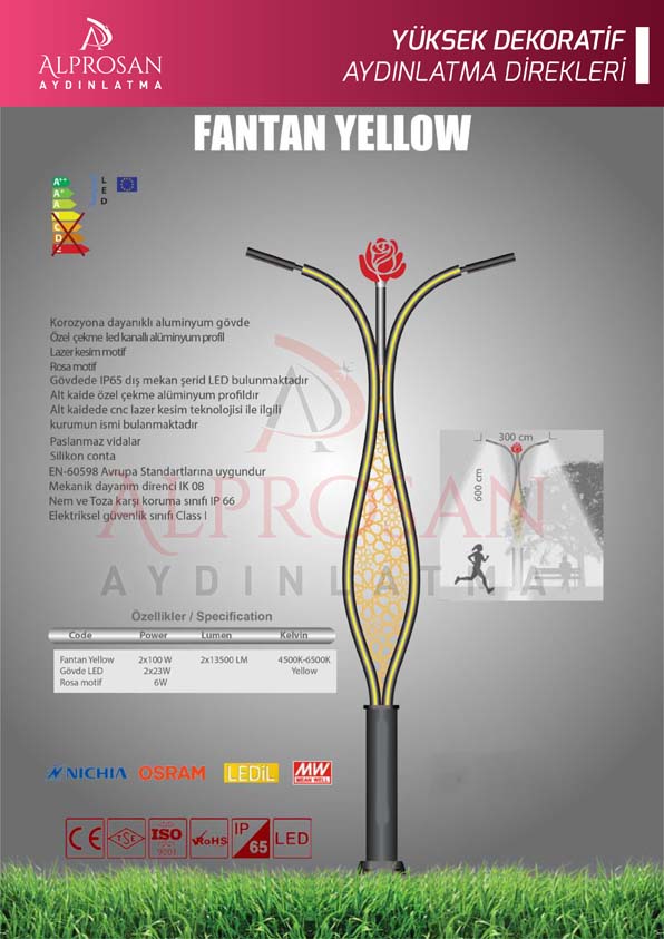 Tedaş Yüksek Dekoratif Aydınlatma Direkleri
