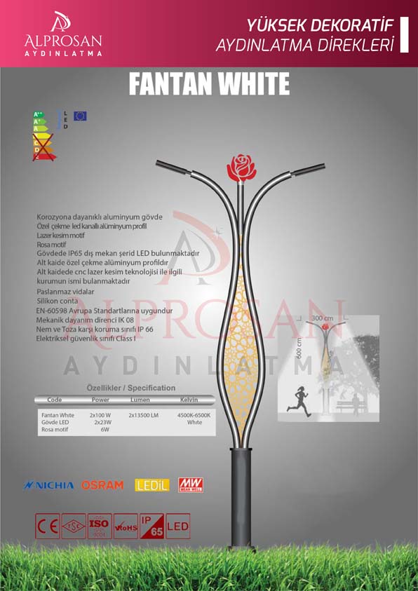 Tedaş Yüksek Dekoratif Aydınlatma Direkleri