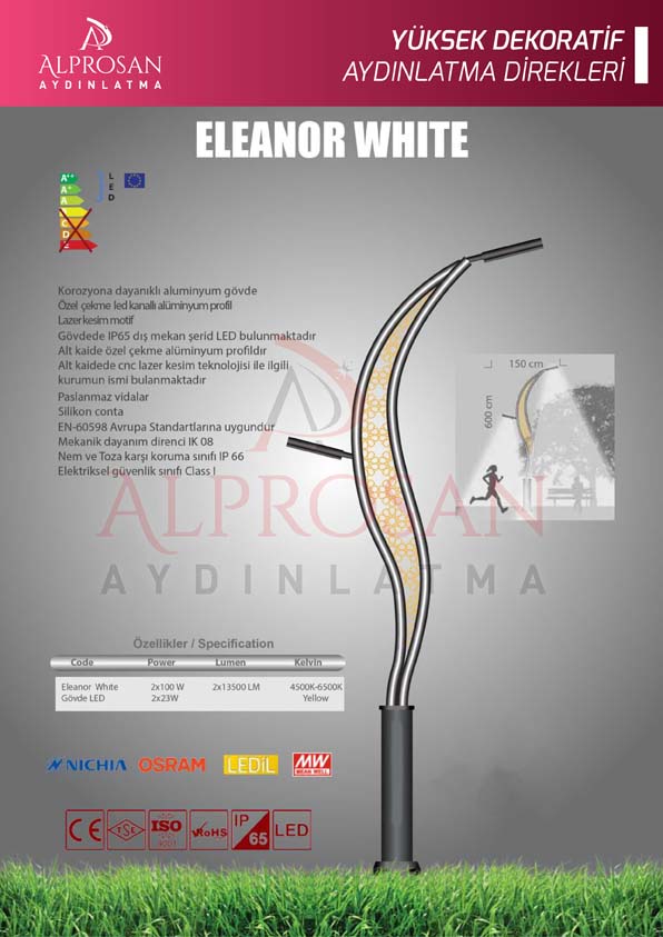 Tedaş Yüksek Dekoratif Aydınlatma Direkleri