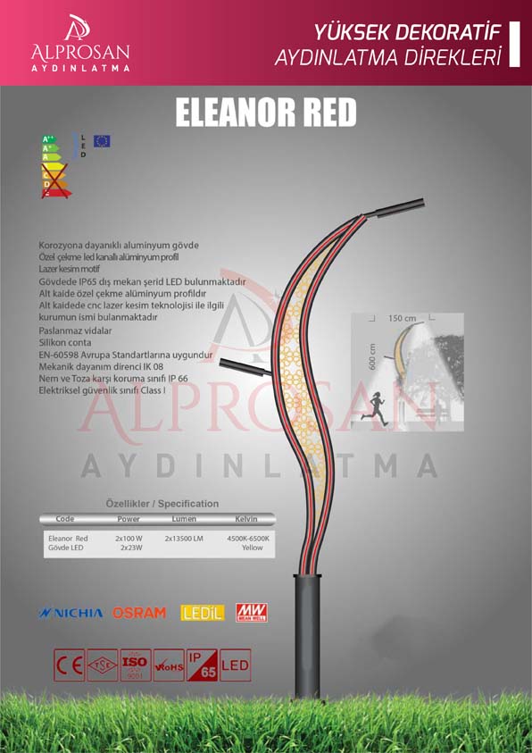 Tedaş Yüksek Dekoratif Aydınlatma Direkleri