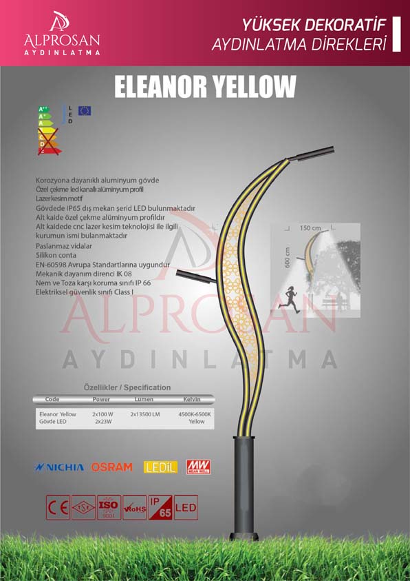 Tedaş Yüksek Dekoratif Aydınlatma Direkleri