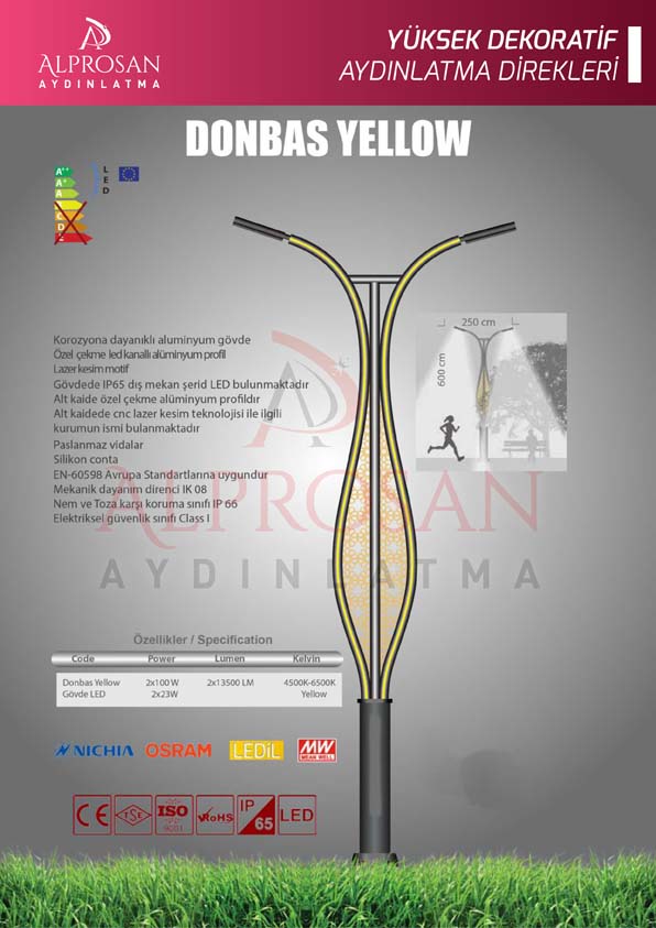 Tedaş Yüksek Dekoratif Aydınlatma Direkleri