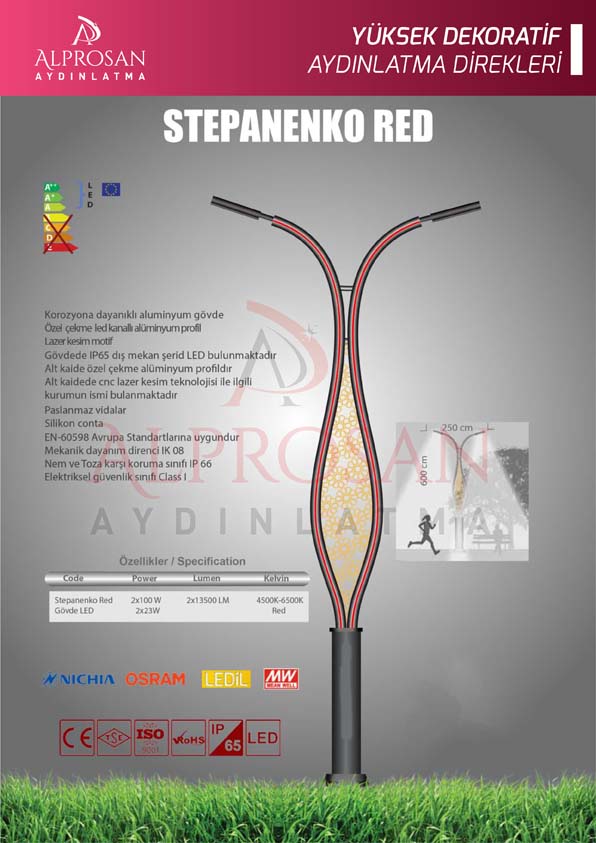 Tedaş Yüksek Dekoratif Aydınlatma Direkleri