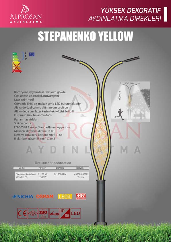 Tedaş Yüksek Dekoratif Aydınlatma Direkleri