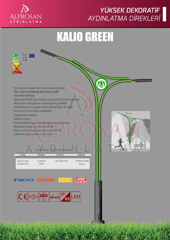 Tedaş Yüksek Dekoratif Aydınlatma Direkleri