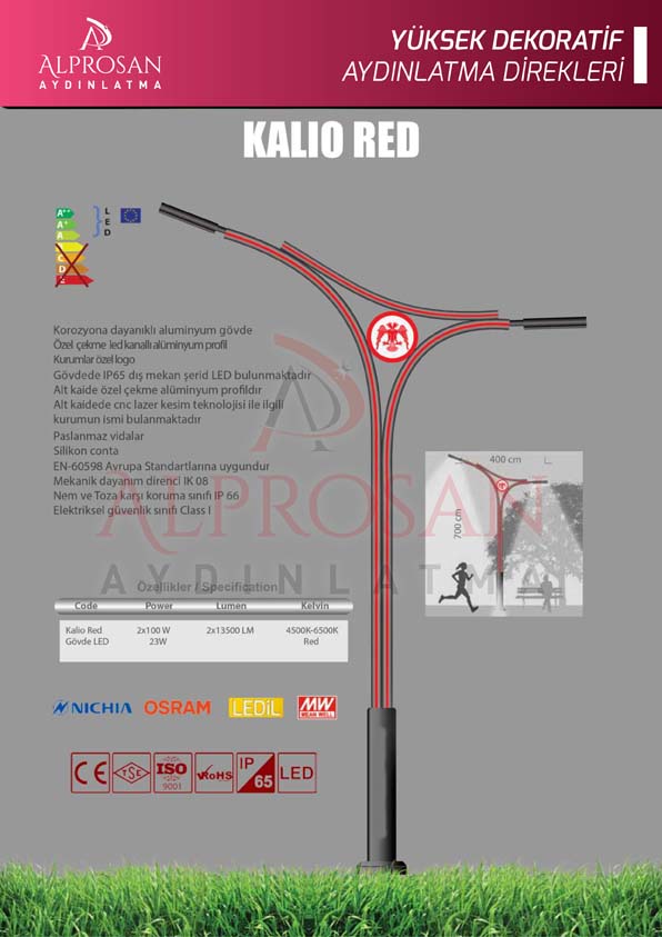 Tedaş Yüksek Dekoratif Aydınlatma Direkleri