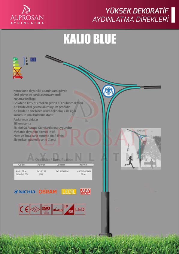 Tedaş Yüksek Dekoratif Aydınlatma Direkleri