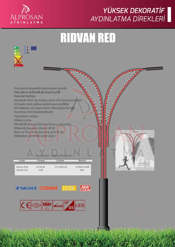 Tedaş Yüksek Dekoratif Aydınlatma Direkleri