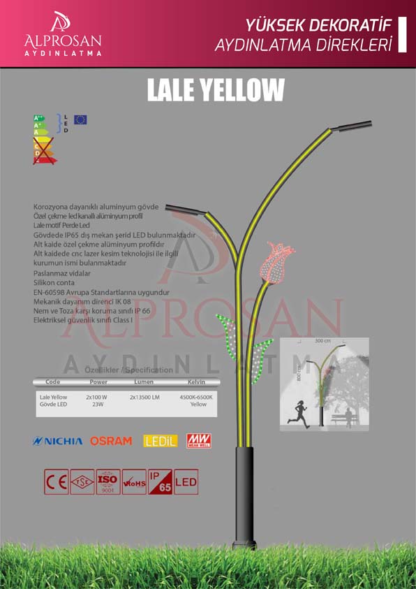 Tedaş Yüksek Dekoratif Aydınlatma Direkleri