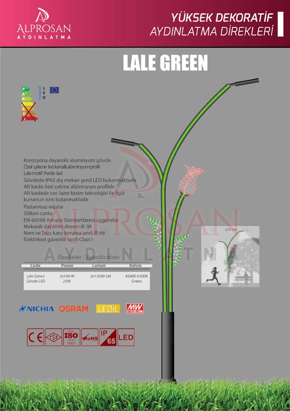 Tedaş Yüksek Dekoratif Aydınlatma Direkleri