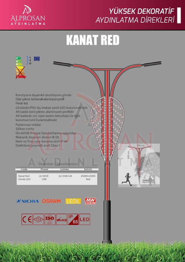 Tedaş Yüksek Dekoratif Aydınlatma Direkleri