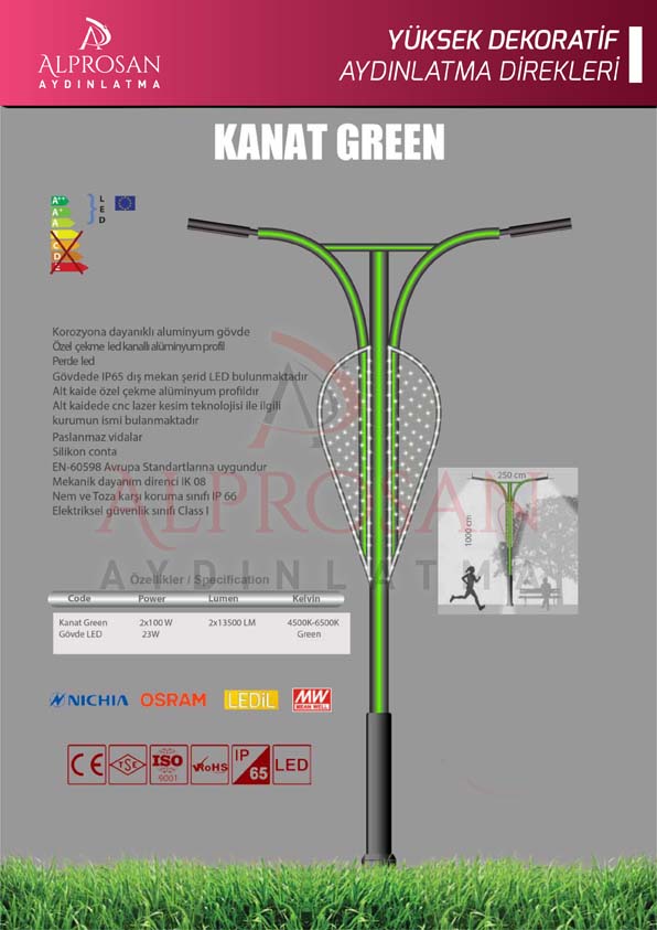 Tedaş Yüksek Dekoratif Aydınlatma Direkleri